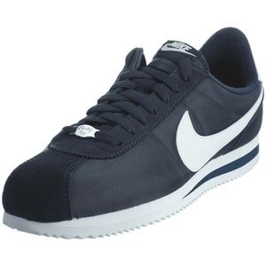 NIB Mens Nike Cortez Basic Nylon Blue Navy